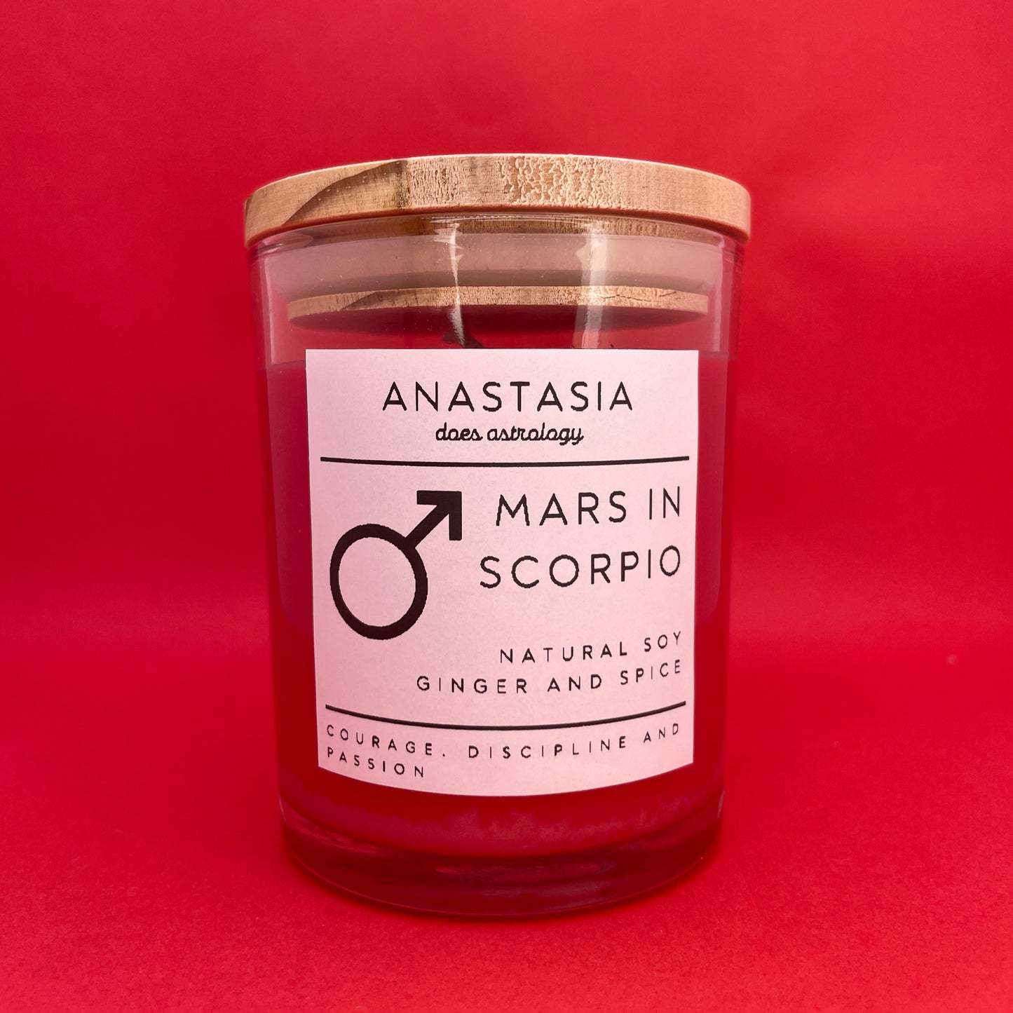 "Mars in Scorpio" Candle, 6oz