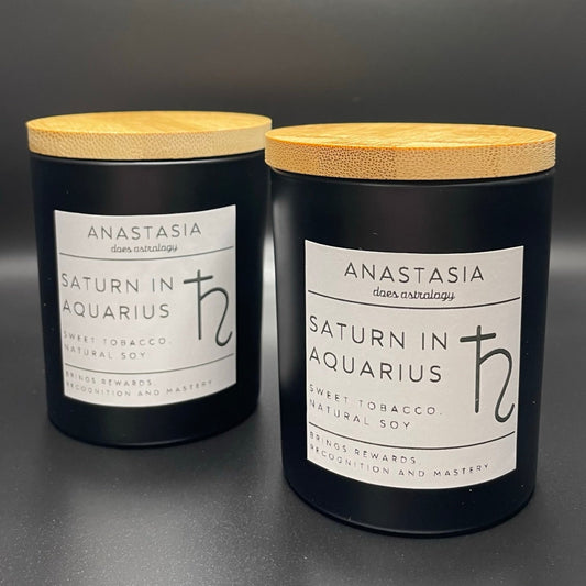 "Saturn in Aquarius" Candle, 6oz